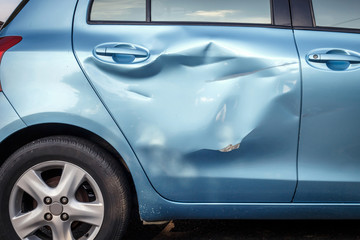 damage to side of car