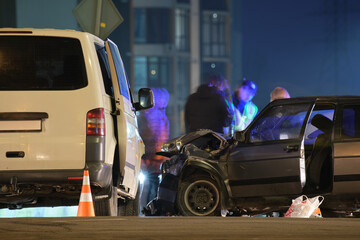 car accident with multiple vehicles
