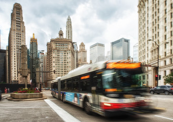 bus in city