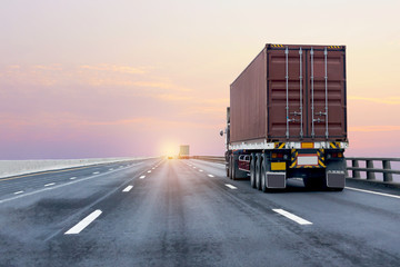 truck on highway accident
