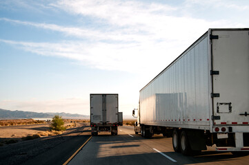 semi truck on highway